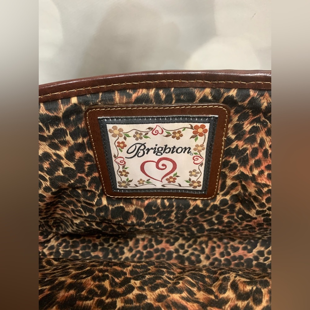 EUC Brighton straw and animal print bag with dust cover - Picture 9 of 13